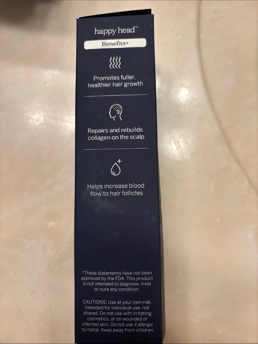 Happy Head scalp dermaroller. New in original box. Comes with case.